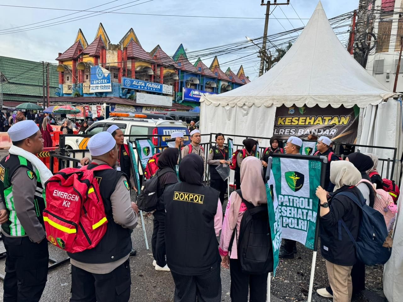 Pastikan Kesehatan Jamaah Haul Guru Sekumpul, Polda Kalteng Hadirkan Posko Rujukan, Layanan Kesehatan, hingga Randulap