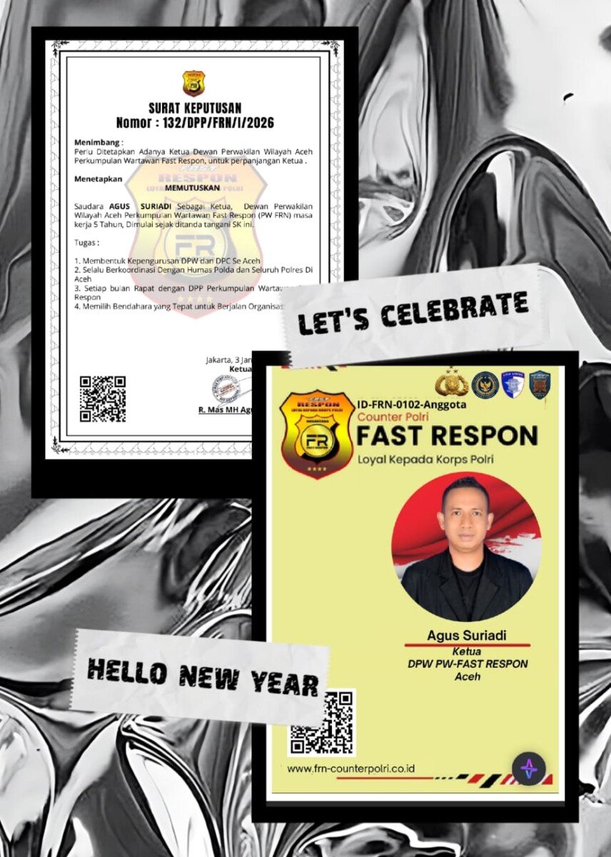 Agus Suriadi Resmi Menjabat Ketua DPW PW FRN Aceh Periode 2026–2031