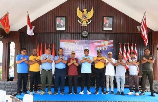 Soliditas Tanpa Batas, Kapolda Papua Hadiri Peringatan Hari Dharma Samudera Tahun 2026 di Lapangan Trisila Kodaeral X