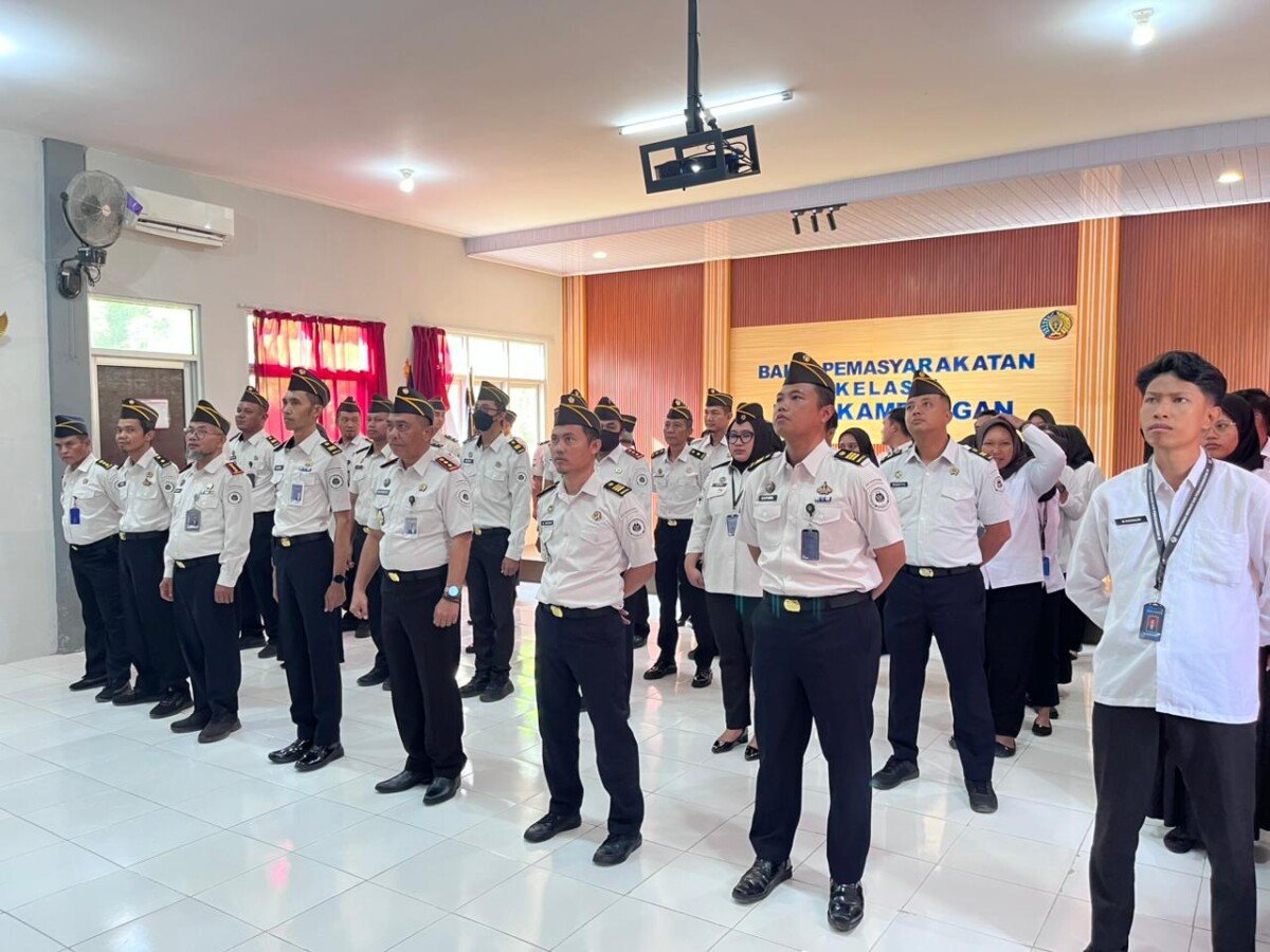 Perkuat Integritas dan Sinergi, Bapas Nusakambangan Ikuti Apel Bersama Daring