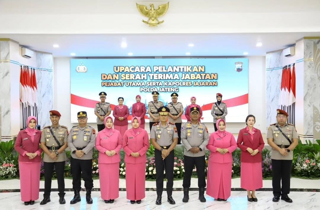 Pesan Kapolda Jateng Saat Sertijab 32 Pamen: Jabatan Adalah Amanah, Segera Beradaptasi dengan Karakteristik Daerah