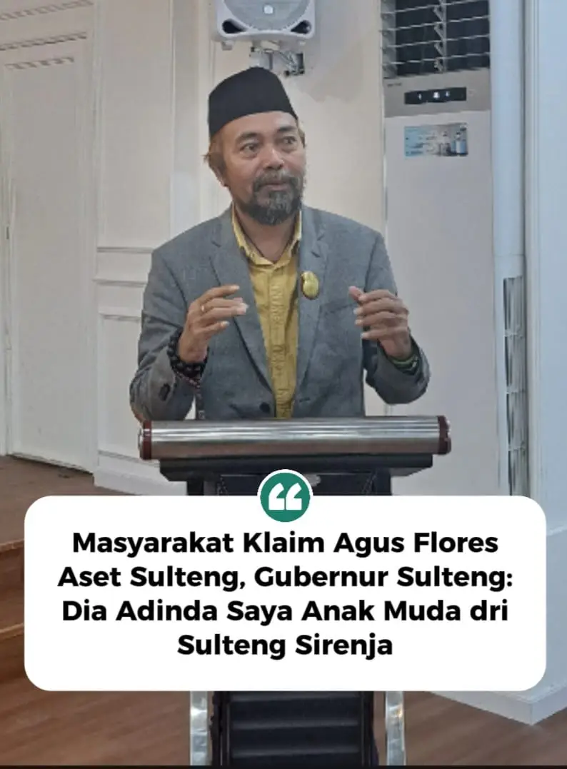 Klarifikasi Agus Flores Terkait Asal-Usulnya: Lahir di Sulteng, Besar di Lingkungan Polisi