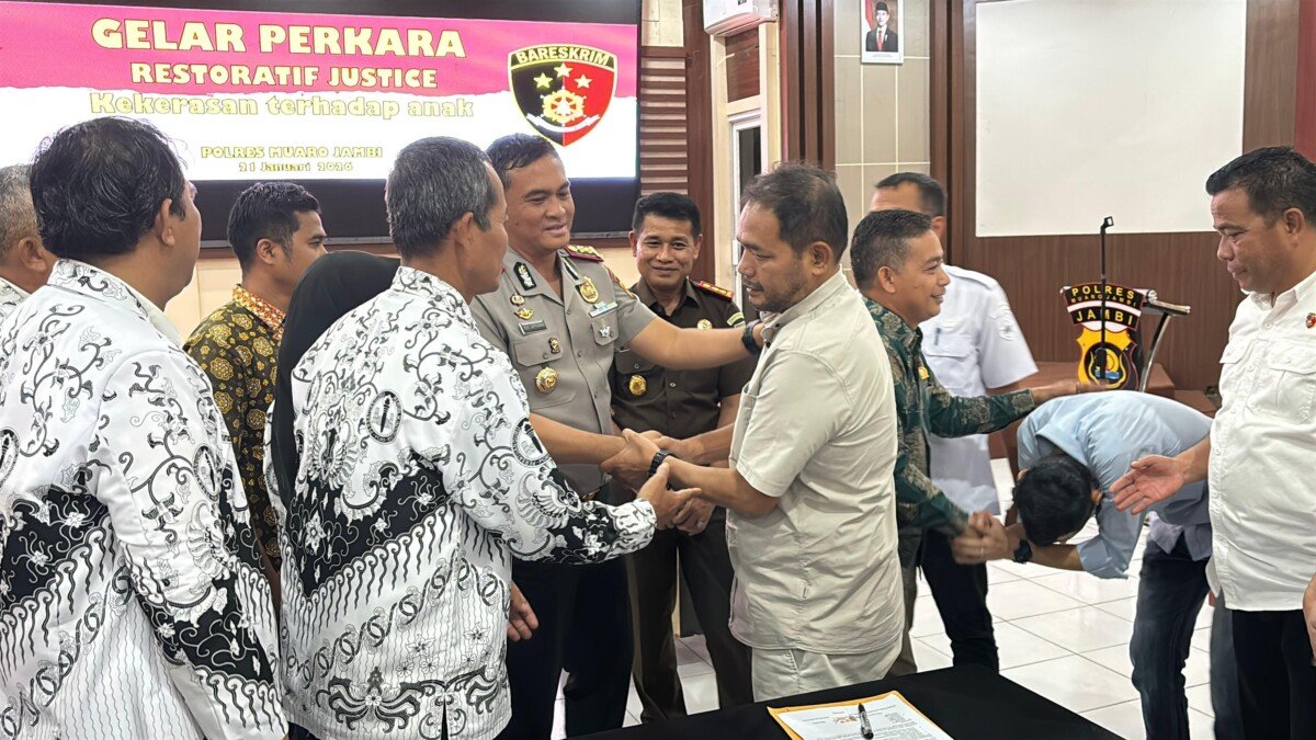Polres Muaro Jambi Selesaikan Kasus Kekerasan Siswa Melalui Keadilan Restoratif