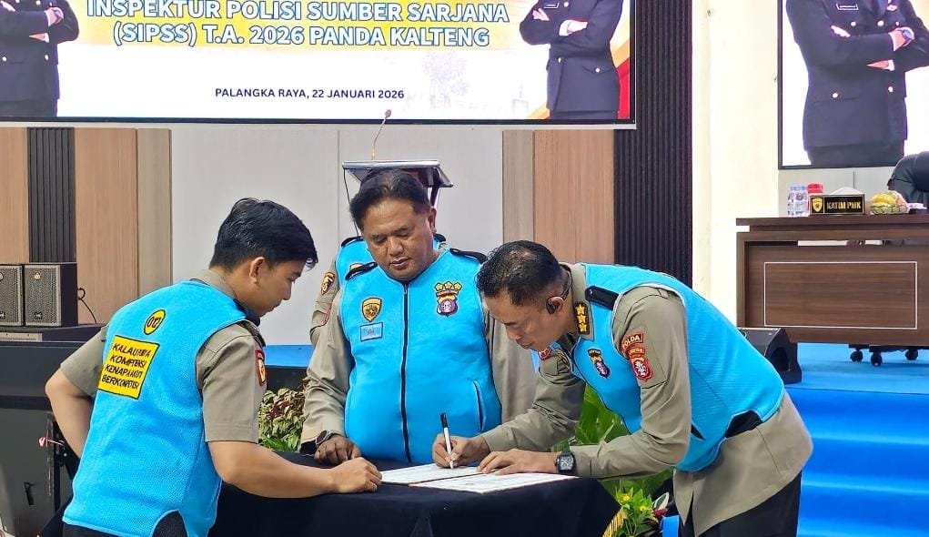 Polda Kalteng Gelar Pengambilan Sumpah dan Penandatanganan Pakta Integritas Seleksi SIPSS 2026