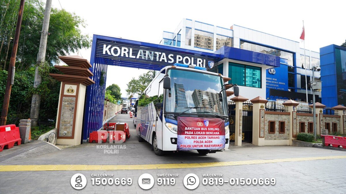 Negara Hadir di Tengah Bencana: Korlantas Polri Kirim Bus SIM Keliling ke Aceh Tamiang