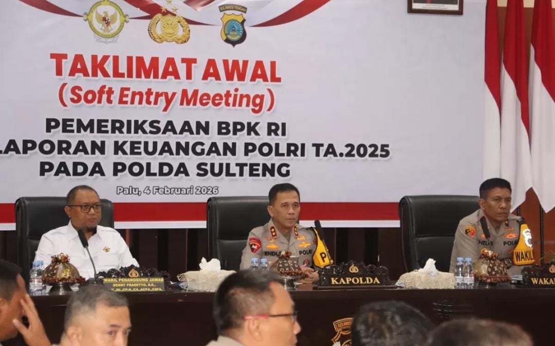 Kapolda Sulteng Buka Entry Meeting Pemeriksaan Laporan Keuangan T.A. 2025 oleh BPK RI