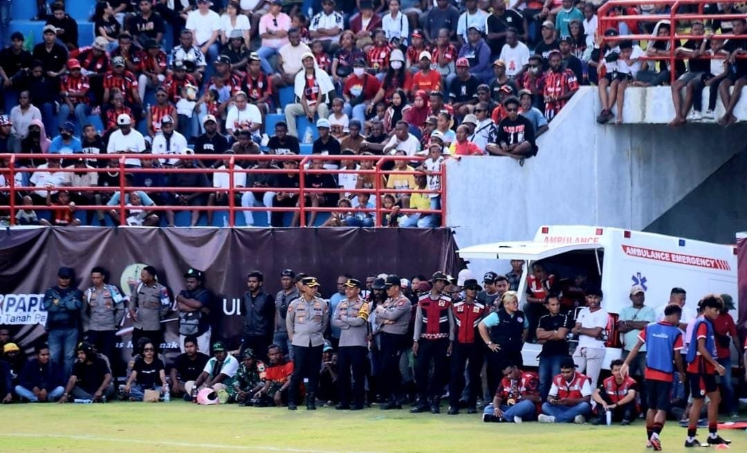 Stadion Bawela Bergemuruh, Polresta Sorong Kota Sukses Kawal Duel Persipura Lawan Sorong Raya