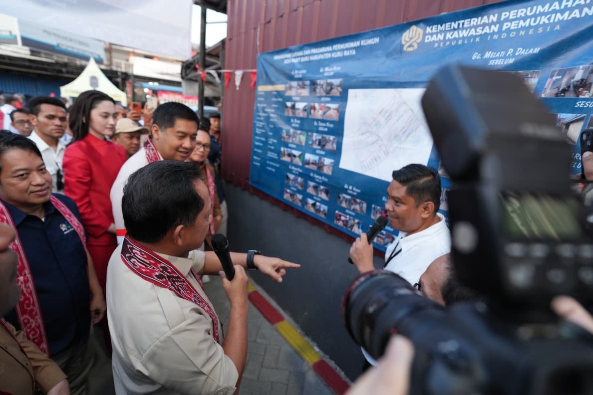 Mendagri dan Menteri PKP Tinjau Program Peningkatan Kualitas Permukiman Kumuh di Kubu Raya