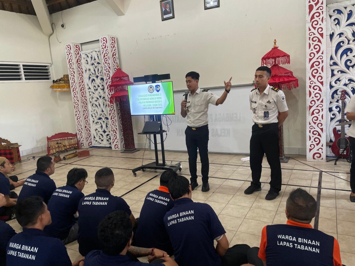 Bangun Budaya Anti Korupsi, Lapas Tabanan Sosialisasikan ZI kepada Warga Binaan   