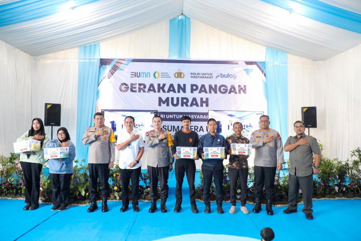 Polda Sumut dan Bulog Gelar Gerakan Pangan Murah Serentak, Stabilkan Harga Jelang Idulfitri