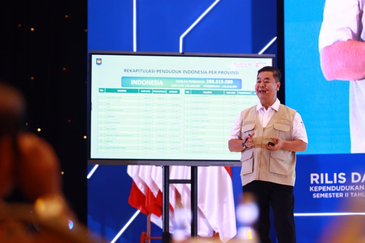 Dirjen Dukcapil Kemendagri Ungkap Jumlah Penduduk RI Sebanyak 288 Juta Jiwa per Akhir 2025