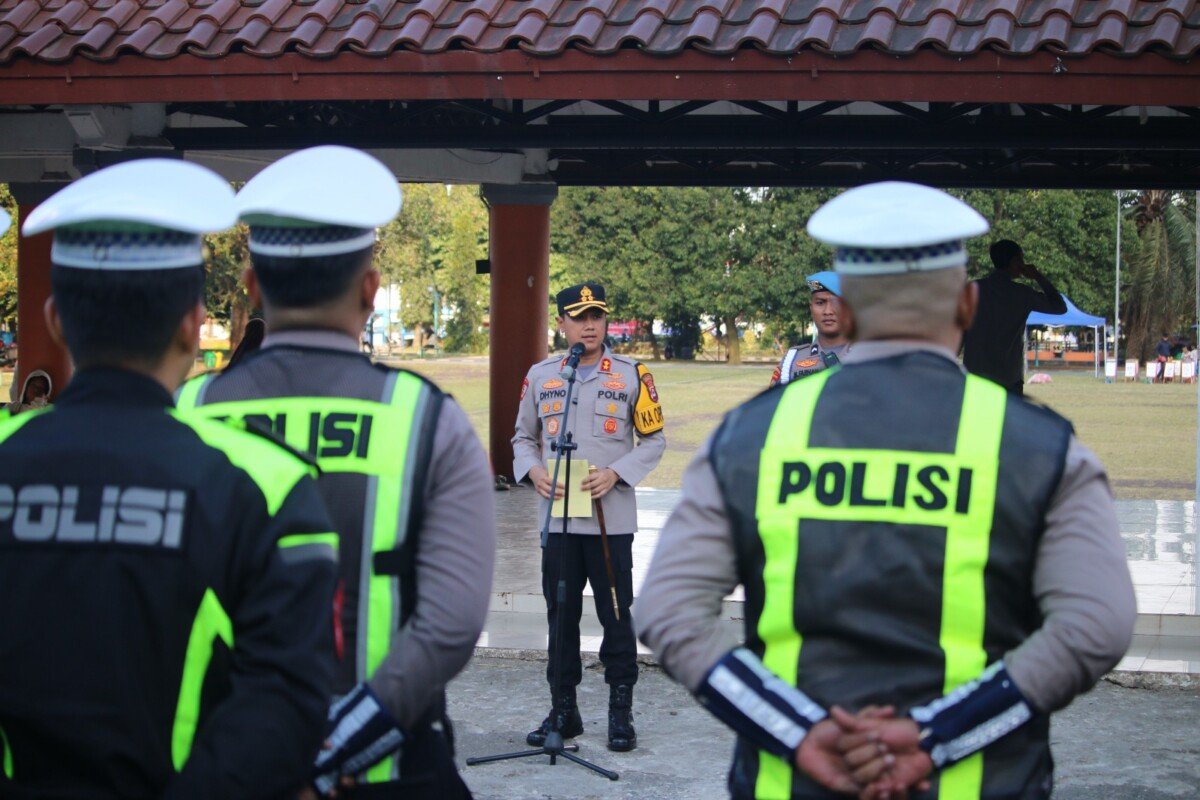Polres Pandeglang Gelar Apel Pengamanan Malam Takbir, Pastikan Situasi Aman dan Kondusif