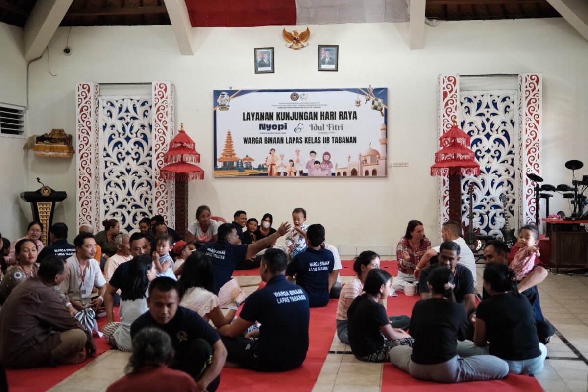 Momen Singkat Namun Bermakna, Lewat Kunjungan Hari Raya Lapas Tabanan Obati Kerinduan