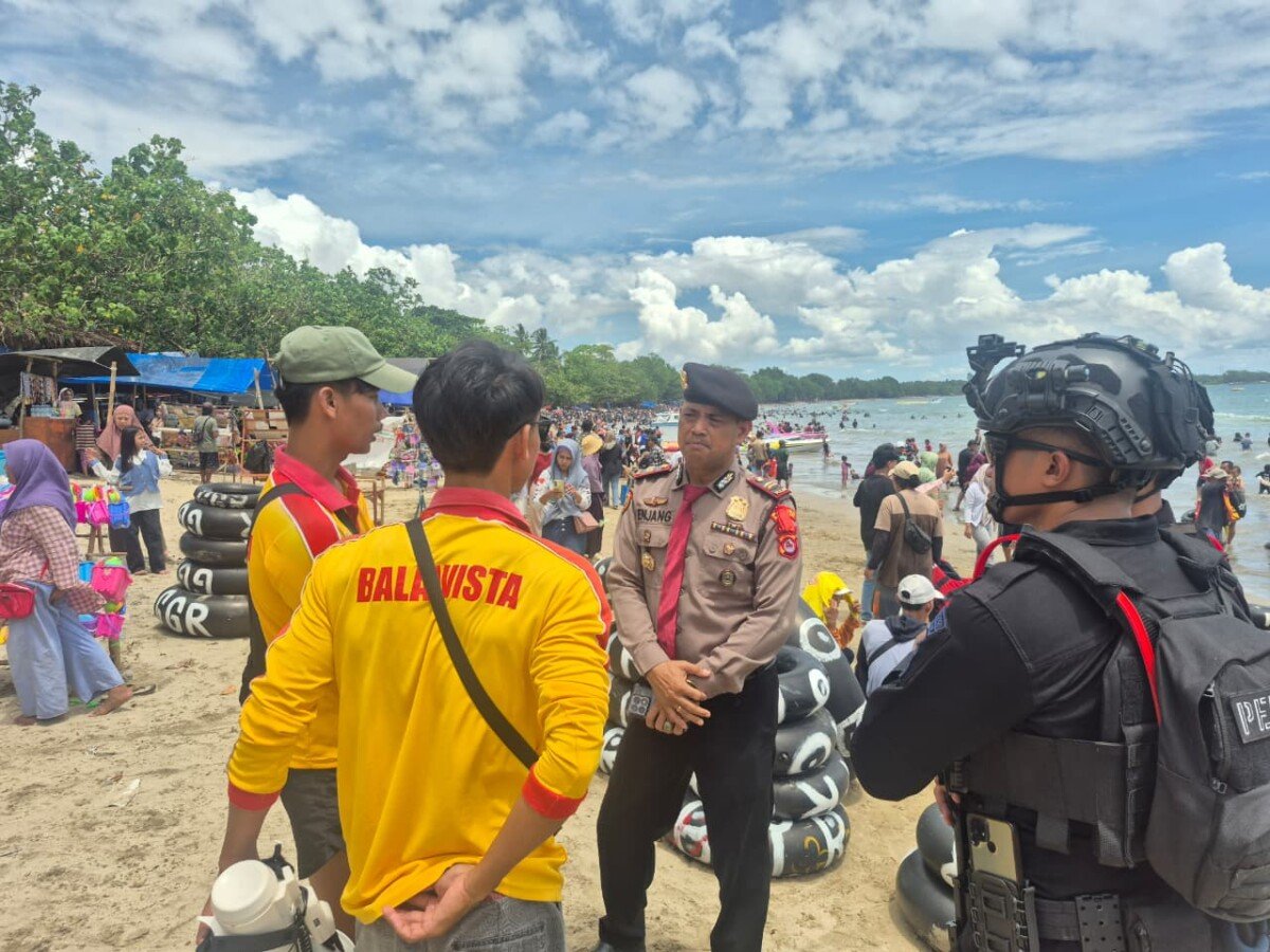 Wisata Aman Saat Lebaran, Polres Pandeglang Intensifkan Patroli dan Himbauan Kamtibmas