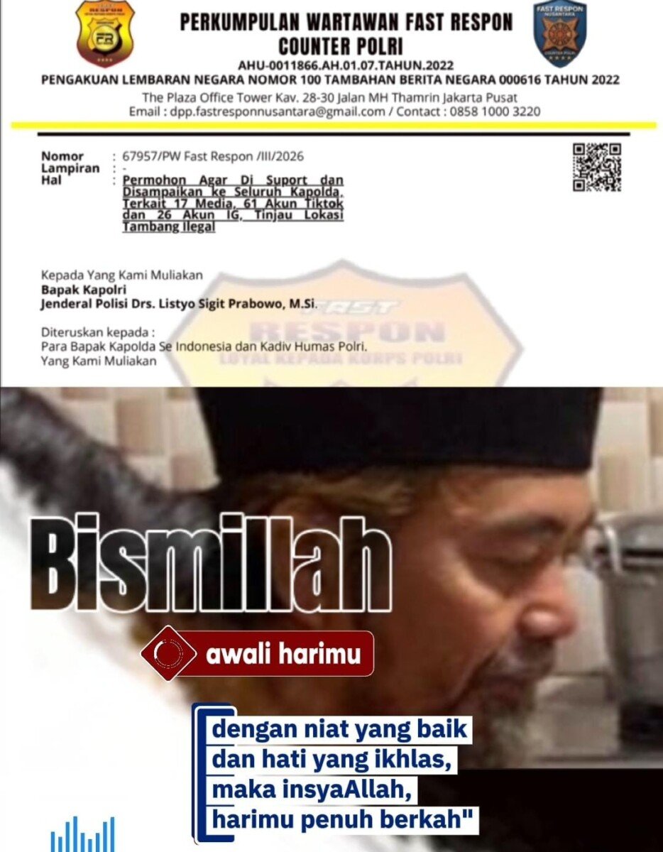 Agus Flores Surati Kapolri: Soroti Amburadulnya Penegakan Hukum Tambang Ilegal, Siap Libatkan 17 Media, 61 Akun Tiktok dan 26 IG, Meramaikan