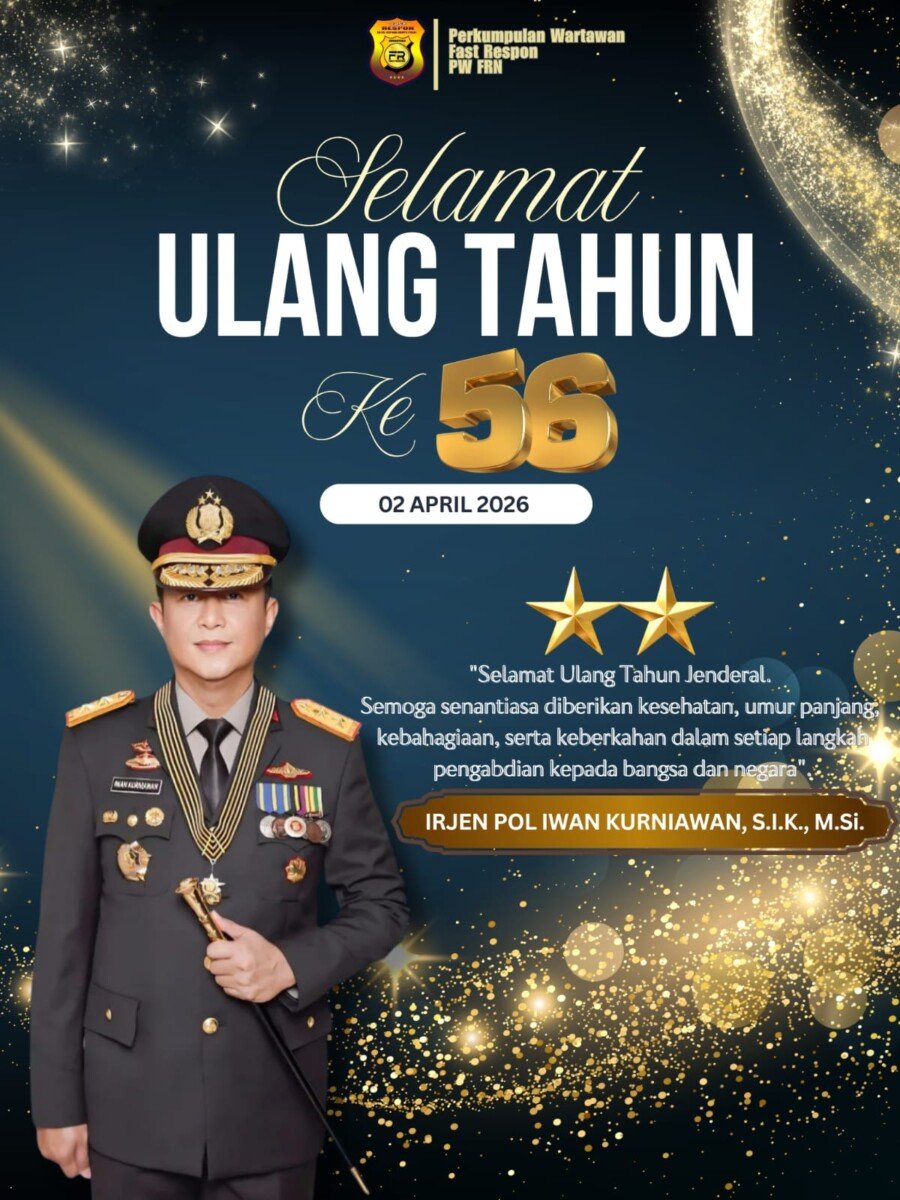 HUT ke-56 Kapolda Kalteng Irjen Pol. Iwan Kurniawan, Ketum PW-FRN Agus Flores Perkuat Sinergitas Melalui Doa dan Apresiasi