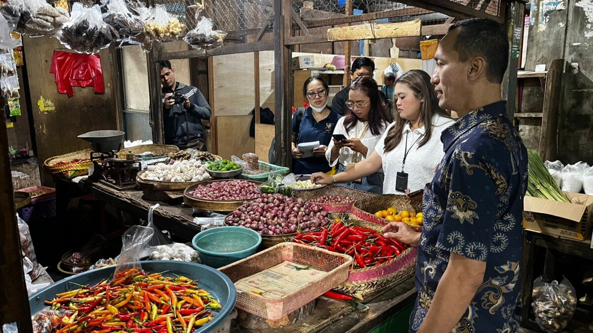Pastikan Harga Stabil dan Stok Aman, Satgas Saber Pangan Polda Bali Sidak Pasar