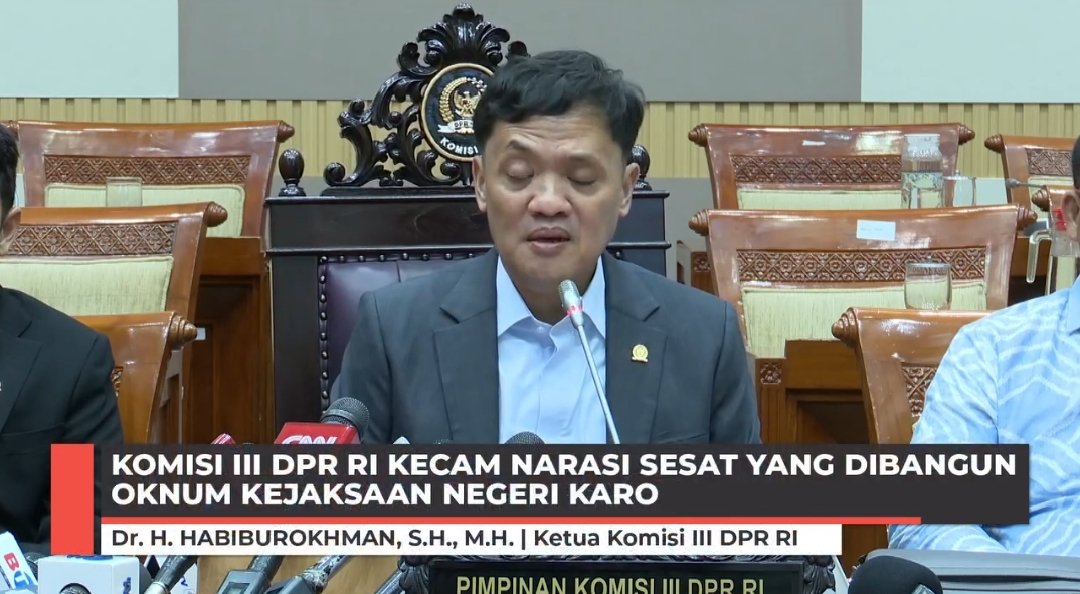 Komisi III DPR RI Kecam Dugaan Narasi Sesat dalam Kasus Amsal Sitepu
