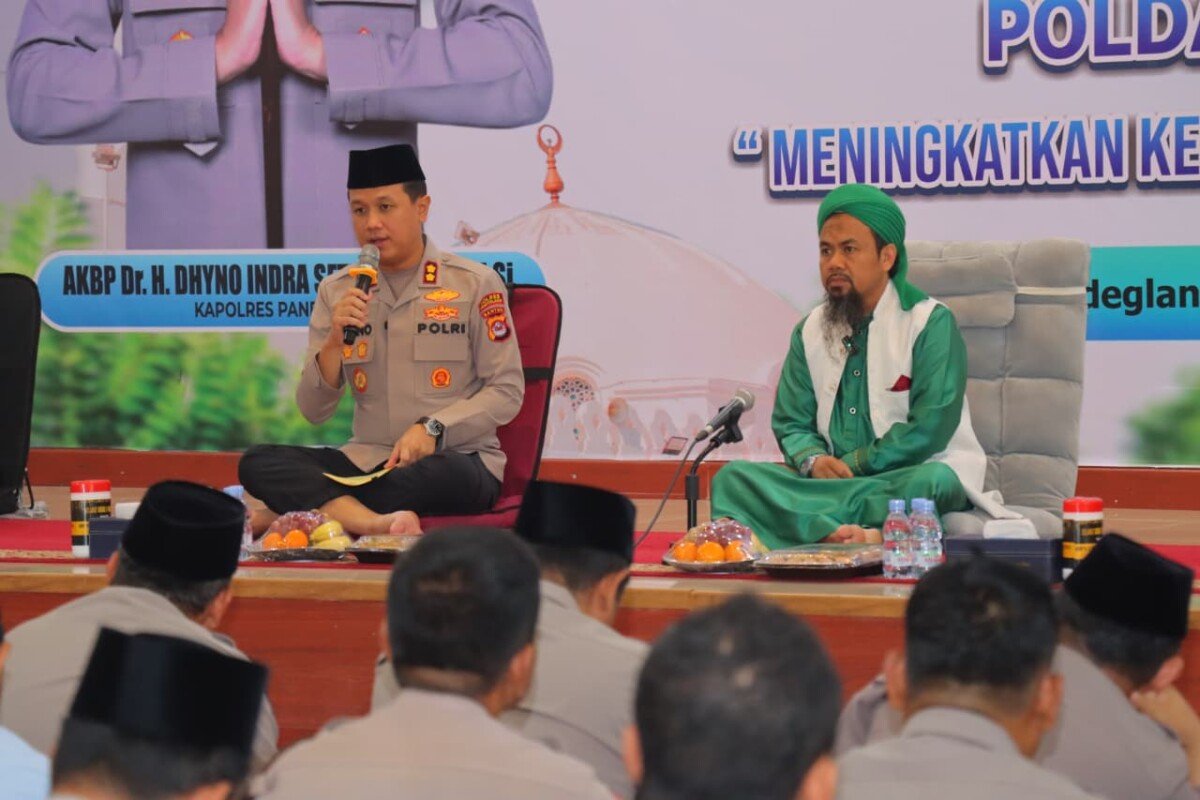 Siraman Rohani di Aula Polres Pandeglang, Personel Antusias Ikuti Ceramah Ustadz Abdurrohman
