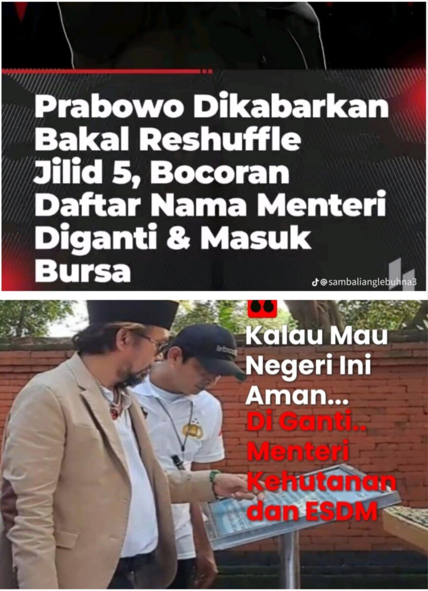 Desak Reshuffle Jilid V, Agus Flores Soroti Menteri Kehutanan dan ESDM Terkait Maraknya Tambang Ilegal