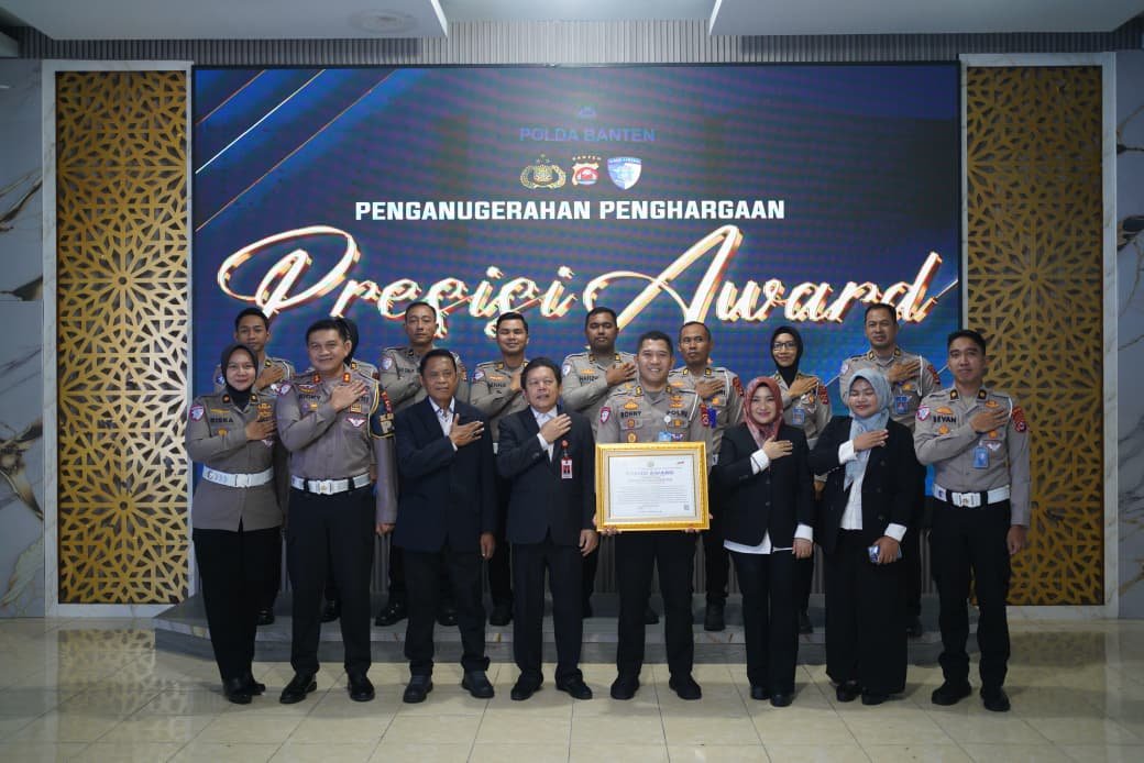 Dedikasi Saat Mudik Lebaran 2026, Ditlantas Polda Banten Terima Presisi Award