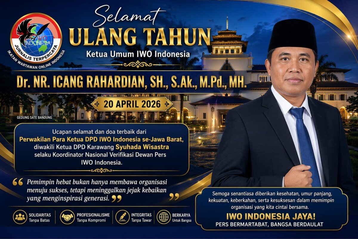 Nio Helen mewakili para Ketua DPD IWOI se-Jabar menyampaikan ucapan Ultah kepada KeTum IWOI Dr icang rahardian