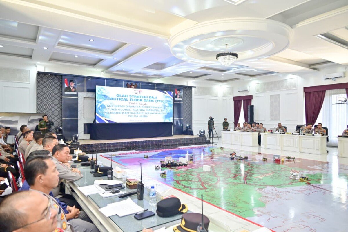 Polda Jambi Gelar Tactical Floor Game, Perkuat Kesiapsiagaan Hadapi Dinamika Kamtibmas