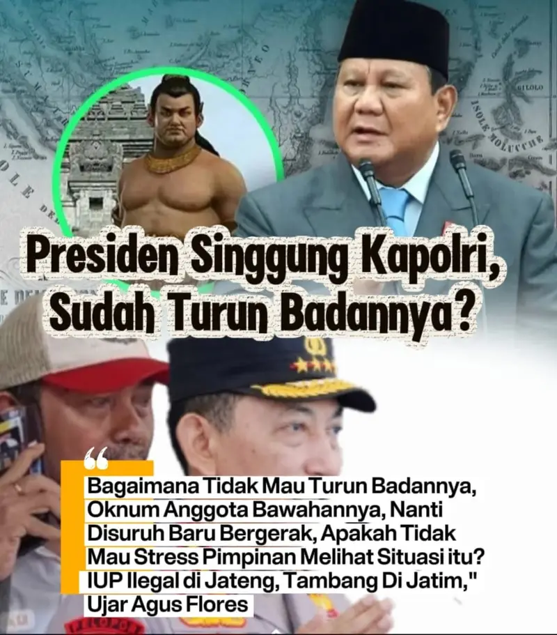 Kenapa Kapolri Agak Kurus, Karena Oknum Anggotanya Pembangkang