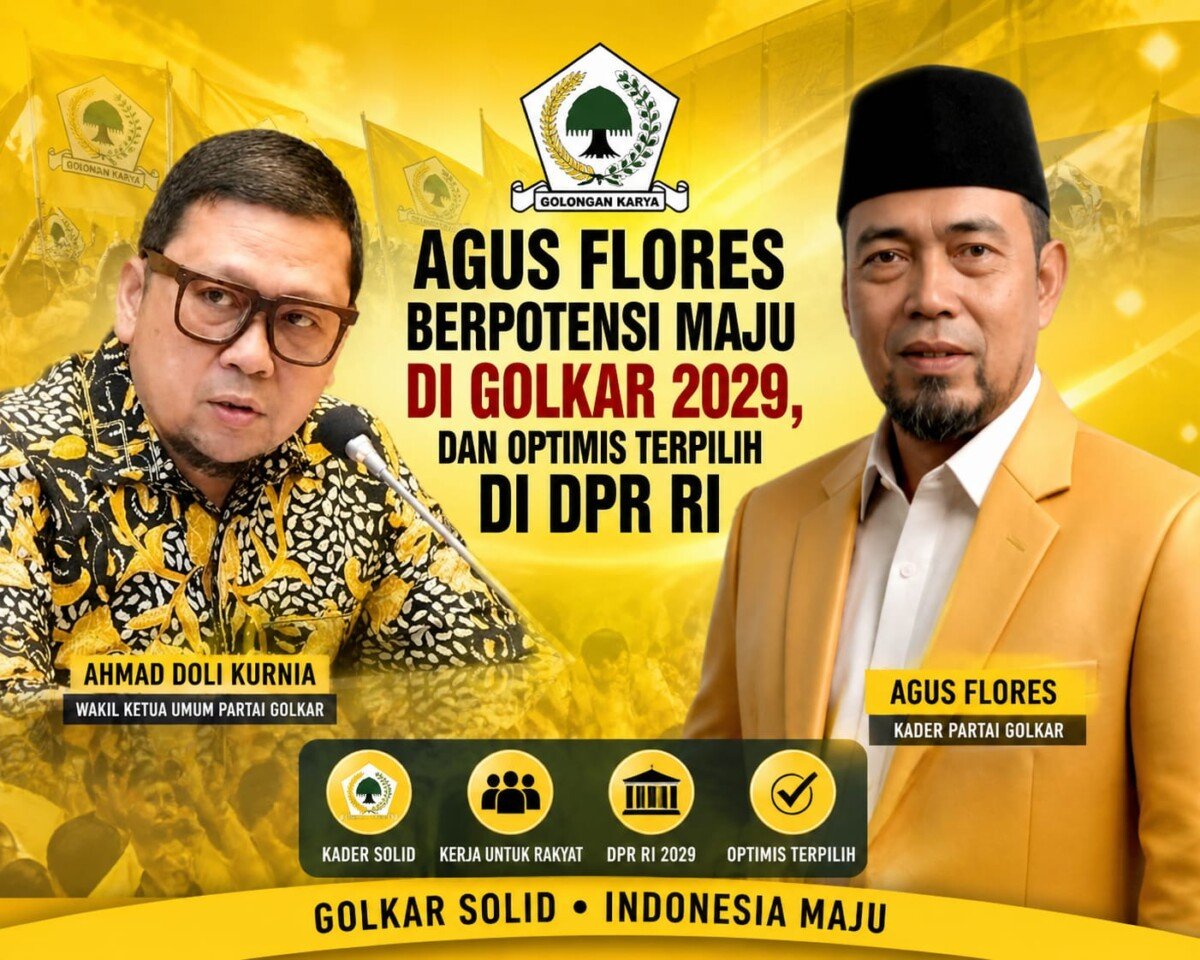 Restu Keluarga dan Jokowi Menguat, Agus Flores Didorong Maju DPR RI dari Golkar