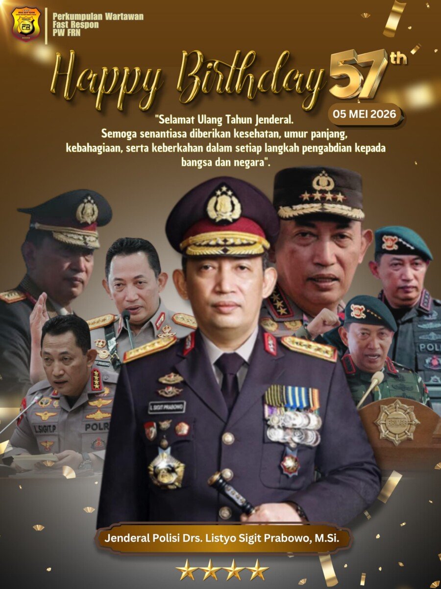 Ketum PW-FRN Agus Flores Sampaikan Ucapan Selamat Ulang Tahun ke-57 untuk Kapolri Jenderal Pol. Listyo Sigit Prabowo