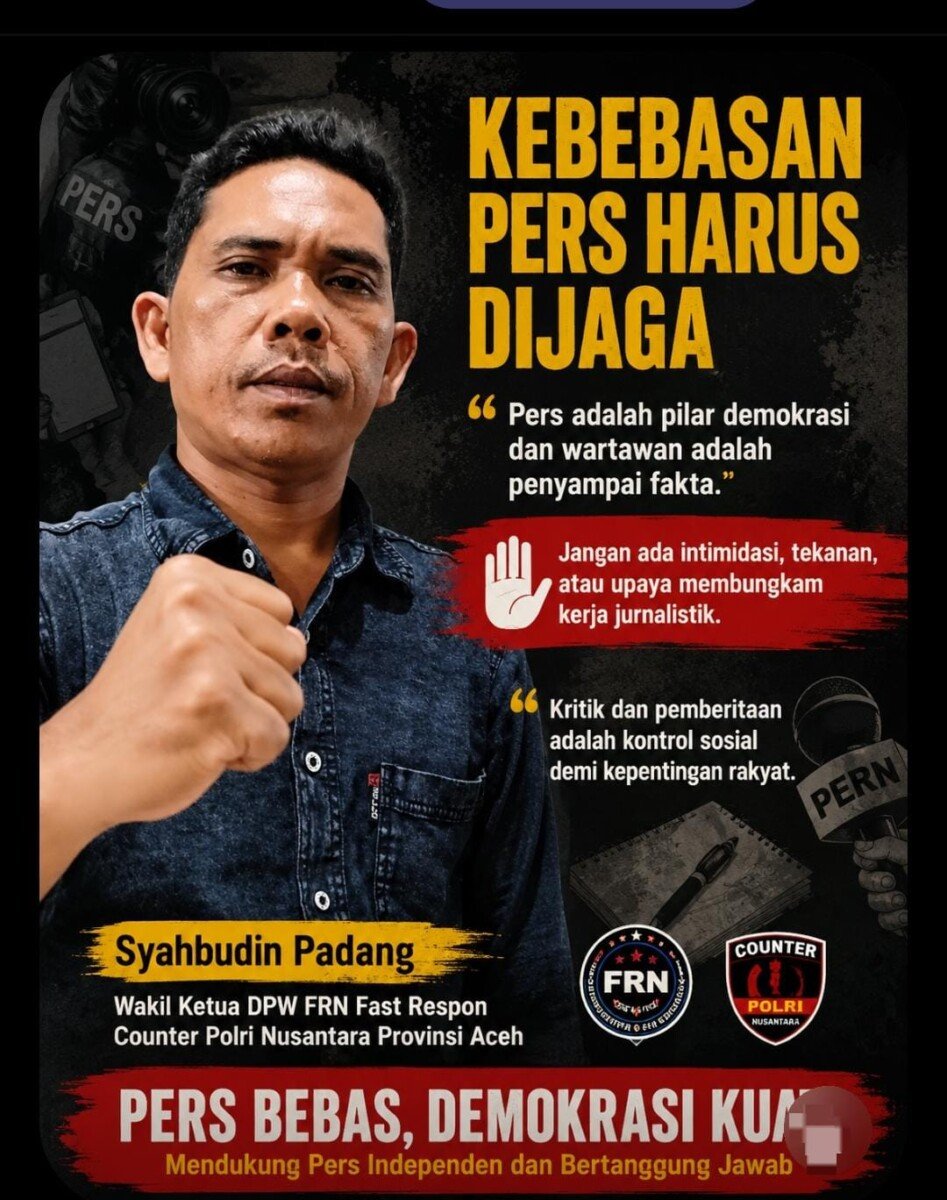 Syahbudin Padang: Wartawan Jangan Diintimidasi, Evaluasi Dewan Pers Harus Demi Perlindungan Jurnalis