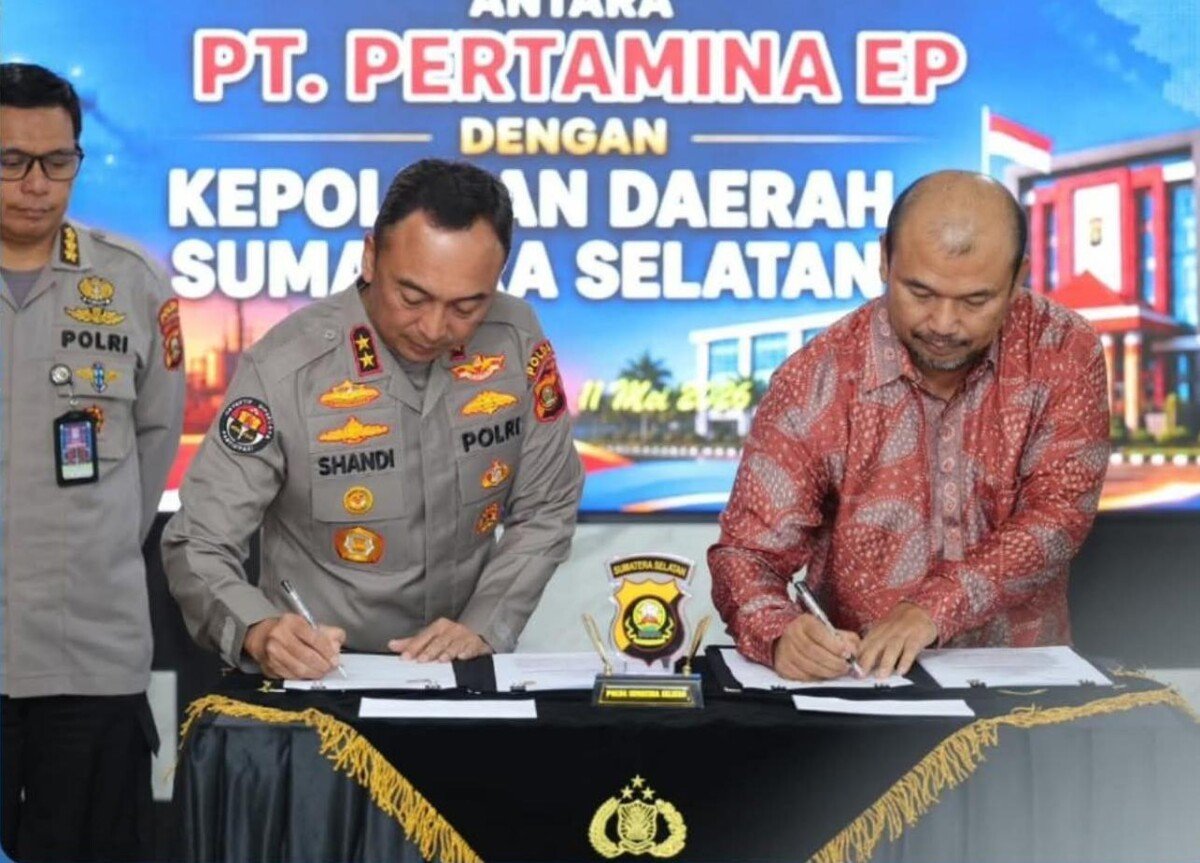 Dukung Ketahanan Energi, Polda Sumsel dan Pertamina EP Teken Kerja Sama Kelola Sumur Minyak Masyarakat