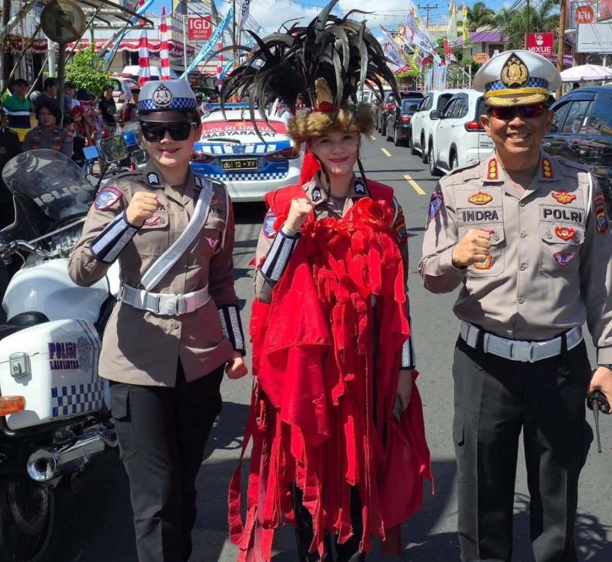 Ponakan Agus Flores Bertugas di SPRI Dirlantas Polda Sulut, Briptu Indah Siap Mengabdi dan Ingin Berkiprah Bersama Sang Paman