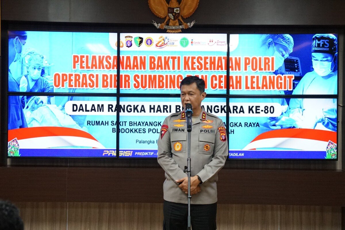 Gelar Bakti Kesehatan Polri, Polda Kalteng Berikan Harapan dan Senyuman Baru bagi Pasien Bibir Sumbing di Hari Bhayangkara ke-80