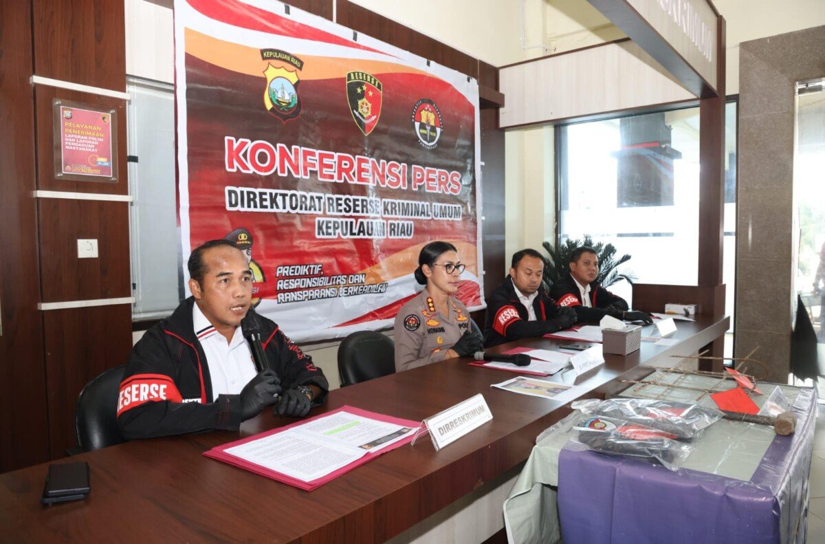 Polda Kepri Berhasil Ungkap Kasus Pencurian Penutup Drainase di Kota Batam