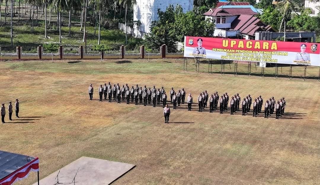 Kapolda Sulteng Buka Diktukba Polri Berkemampuan SPKT 2026 di SPN Labuan Panimba
