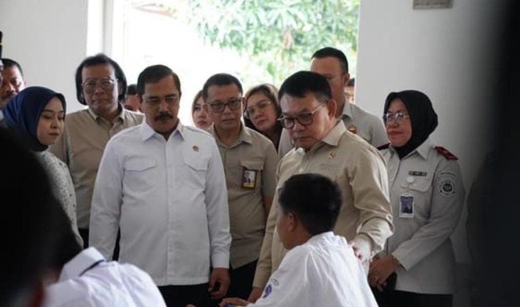 Sambut Hari Anak Nasional, Menteri Imipas dan Kepala Kantor Staf Presiden Tinjau Pembinaan Anak di LPKA Tangerang