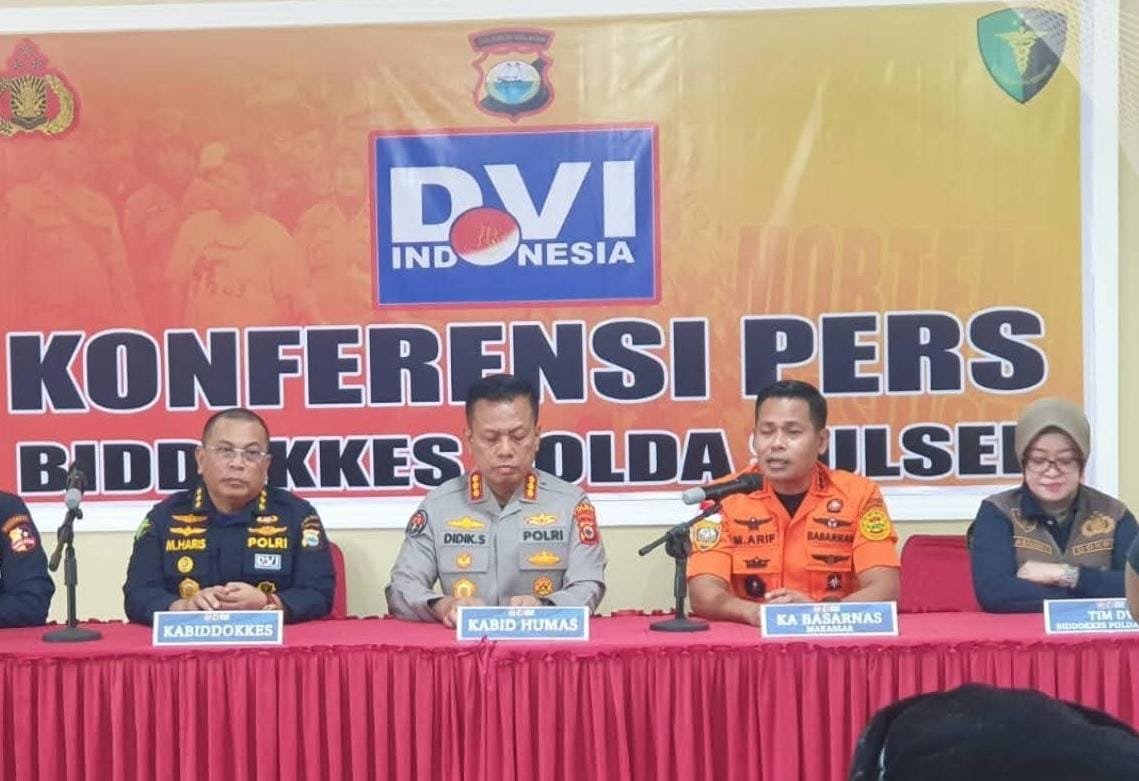 Proses Identifikasi Berlanjut, Biddokkes Polda Sulsel Terima Satu Jenazah Korban Laka Laut KM Nurul Salsa