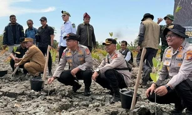 Pimpin Aksi Green Policing, Kapolda Riau Hijaukan Kembali 118 Hektare Mangrove yang Dirusak di Rohil