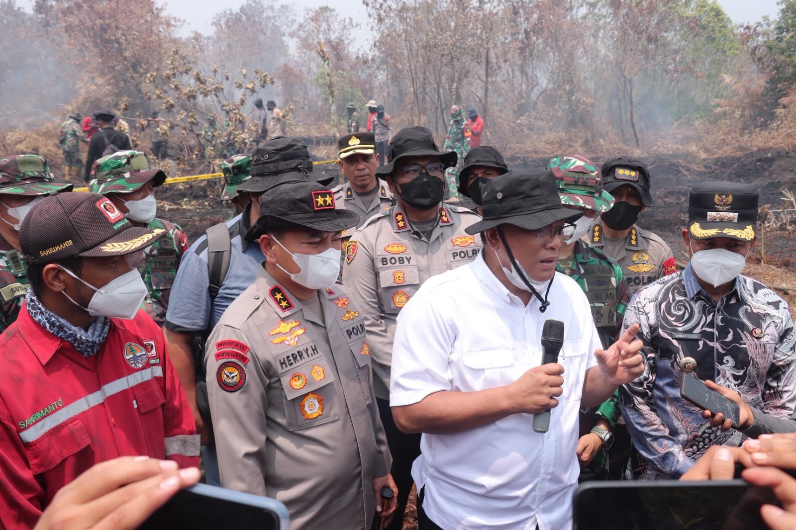 Menteri LHK dan Kapolda Riau Tinjau Langsung Karhutla di Kampar, Pastikan Penanganan Optimal Menuju Pencegahan Berkelanjutan