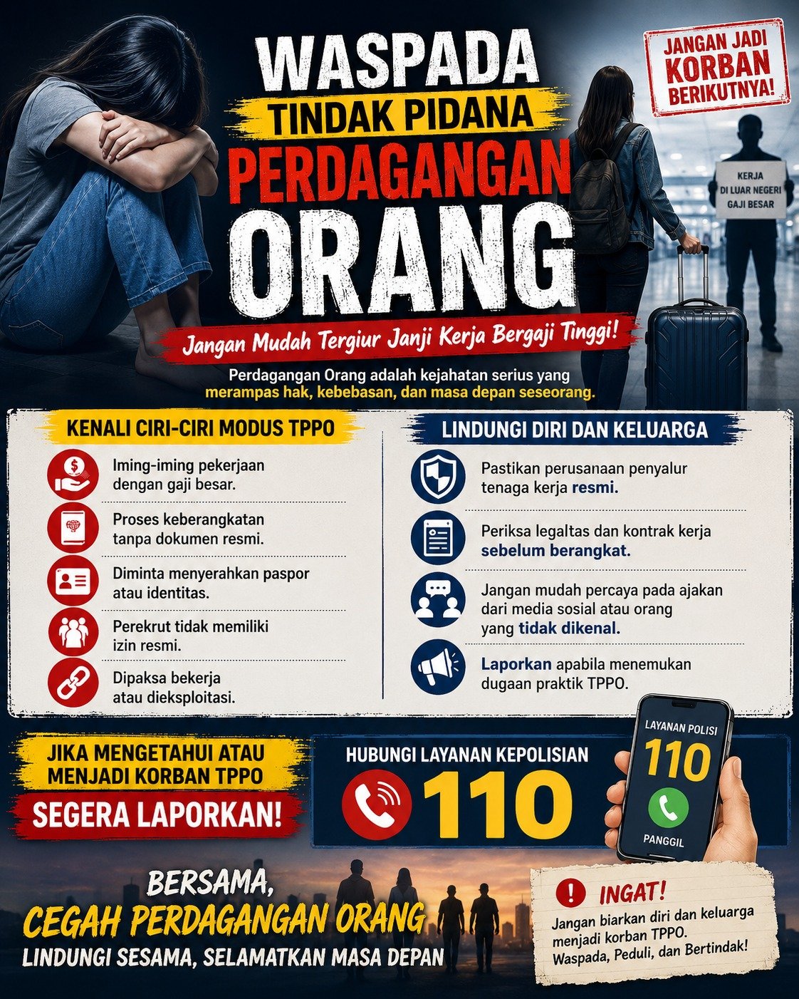 Polda Bali Imbau Masyarakat Waspada Tindak Pidana Perdagangan Orang (TPPO)