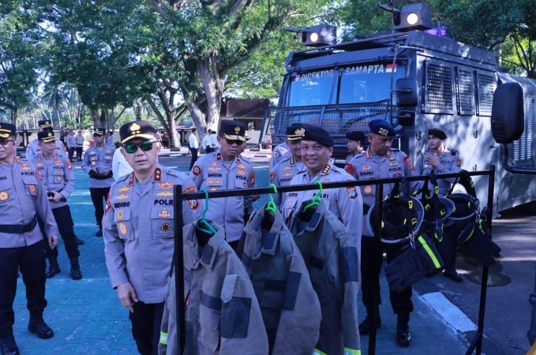 Antisipasi Karhutla Musim Kemarau, Kapolda Gorontalo Cek Langsung Kesiapan Personel dan Peralatan