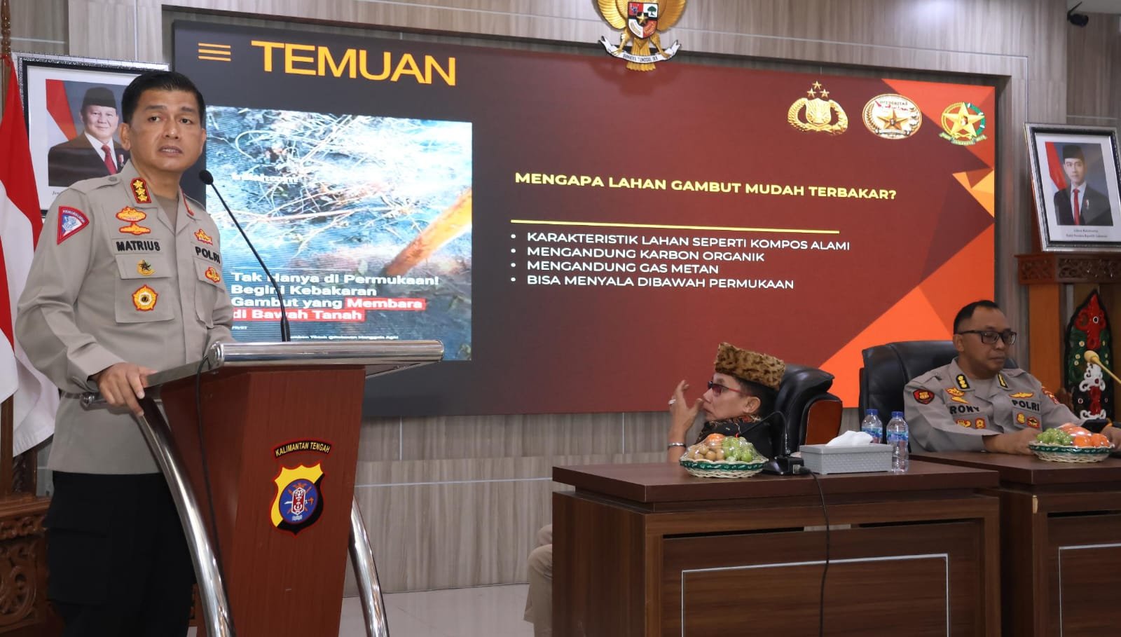 FGD Strategi Mitigasi Karhutla, Polda Kalteng Bahas Karakteristik Lahan Gambut yang Mudah Terbakar