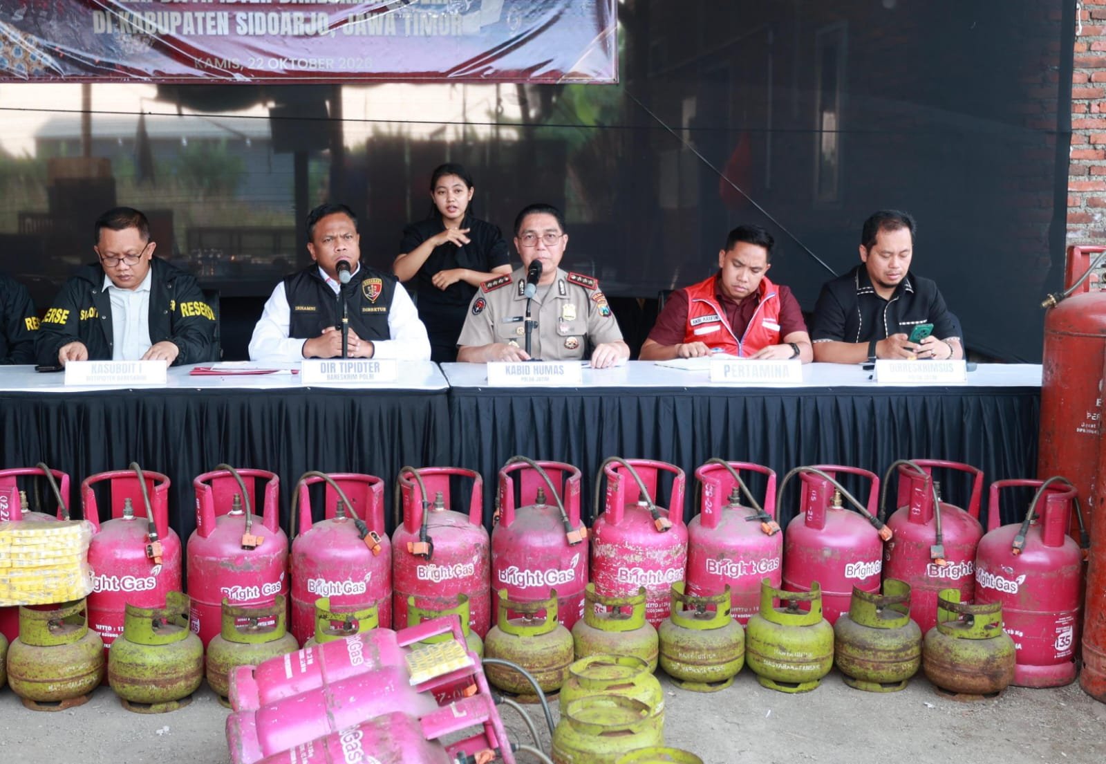 Bareskrim Polri Ungkap Penyalahgunaan LPG Bersubsidi di Sidoarjo, Sita 1.820 Tabung dan Tetapkan Dua Tersangka