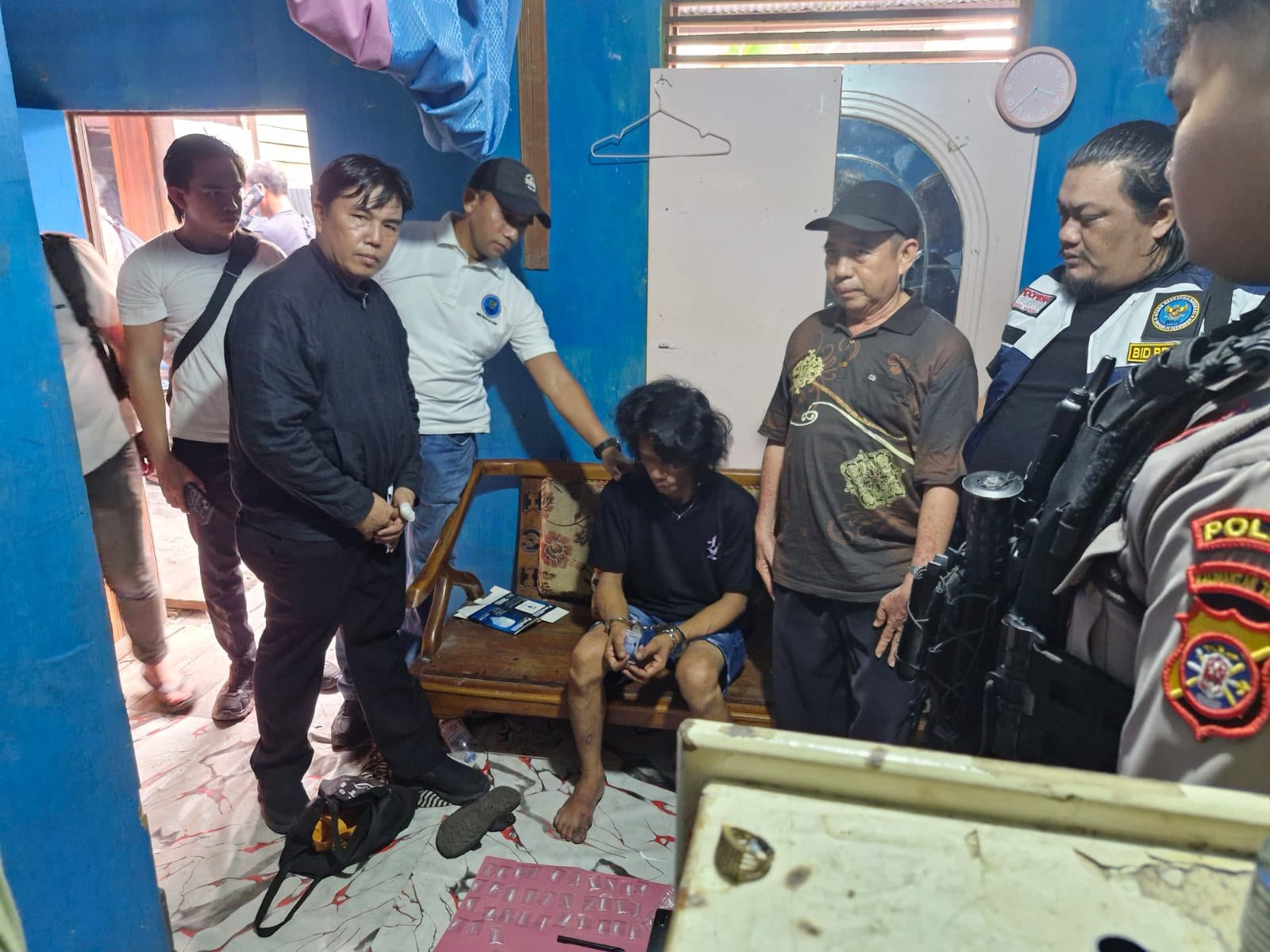 Kembali Gerebek Narkoba di Puntun, Polda Kalteng Amankan 6 Pelaku dan 56 Paket Sabu