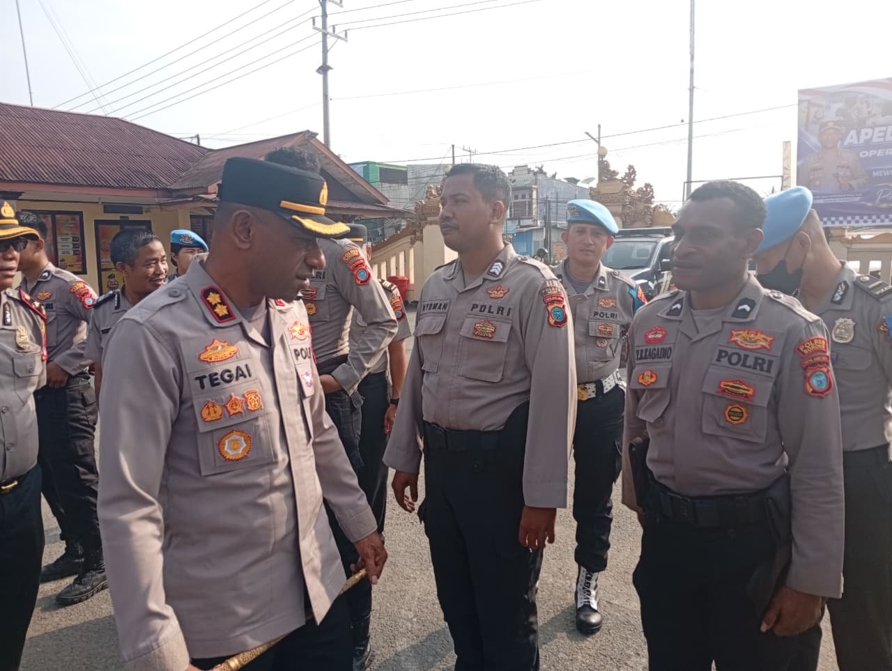 Kapolres Sorong Pimpin Gaktiplin, Tekankan Disiplin dan Sikap Tampang Anggota