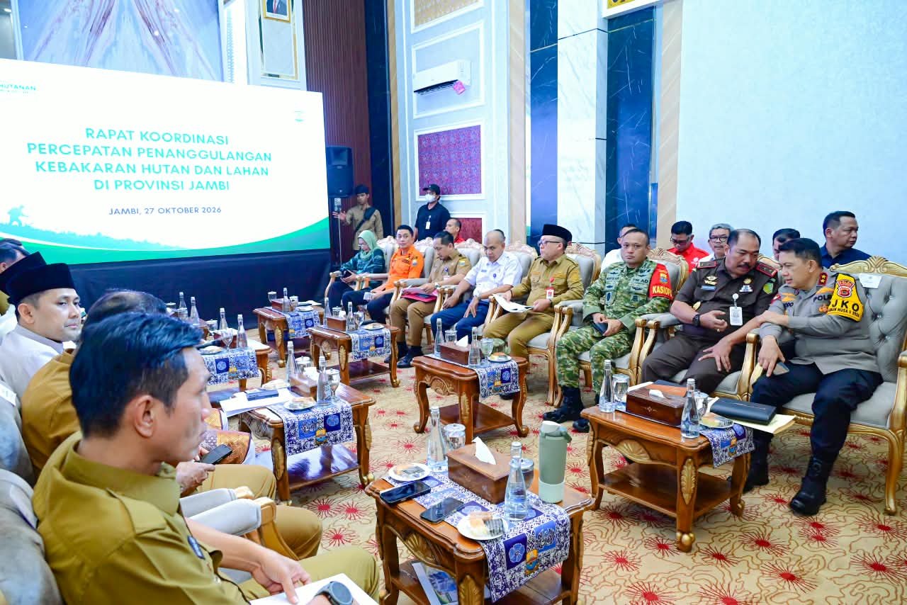 Kapolda Jambi Tegaskan Sinergi Lintas Sektor Tangani Karhutla, Dorong Penegakan Hukum dan Pemulihan Lingkungan
