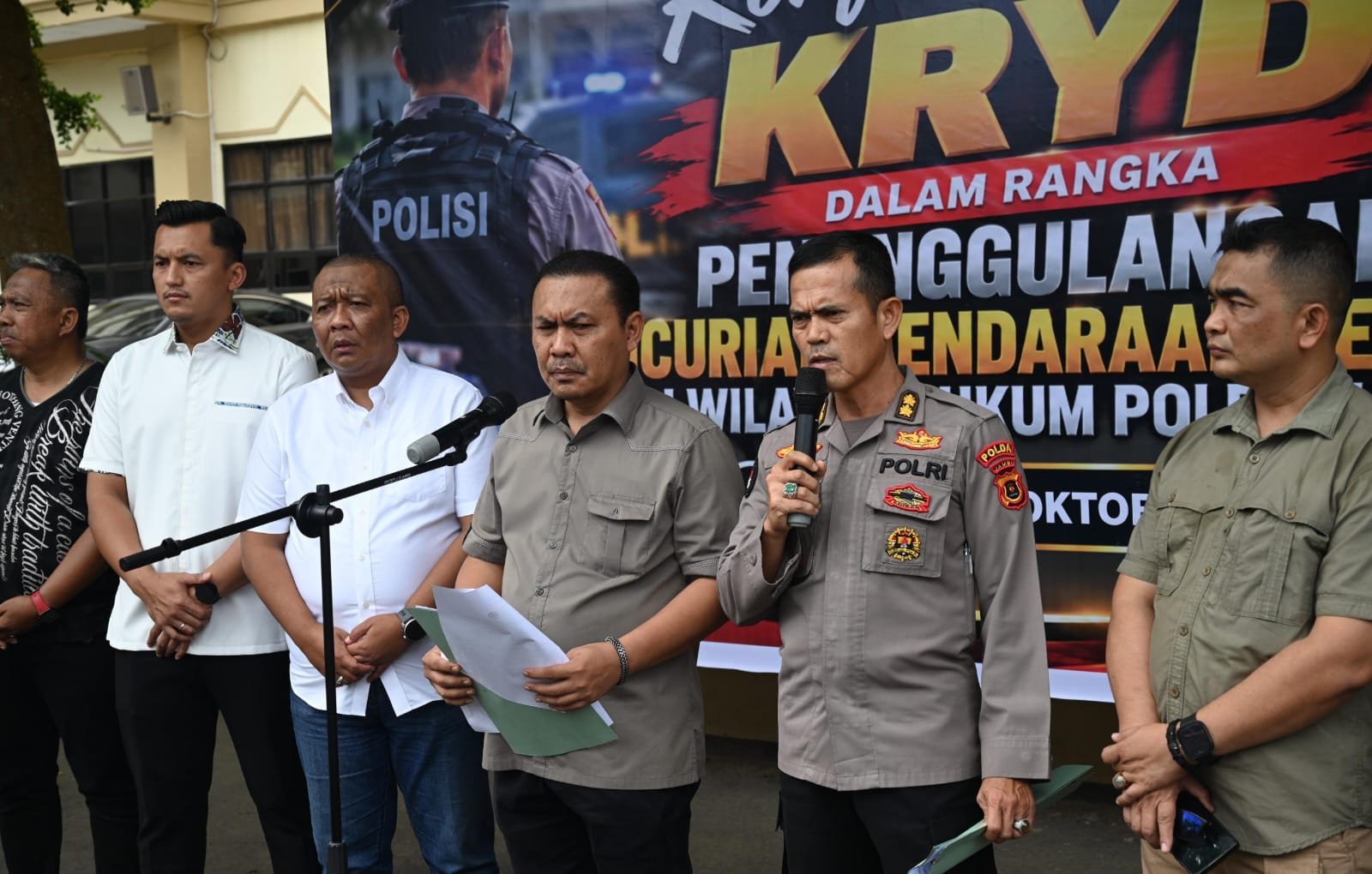 KRYD Polda Jambi Ungkap 41 Kasus Curanmor, 41 Unit Kendaraan Berhasil Diamankan dan 11 Tersangka Ditangkap